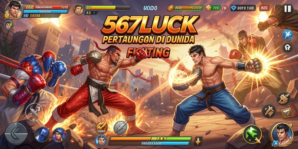 Tampilan gameplay seru di 567LUCK dengan aksi pertarungan yang memukau.