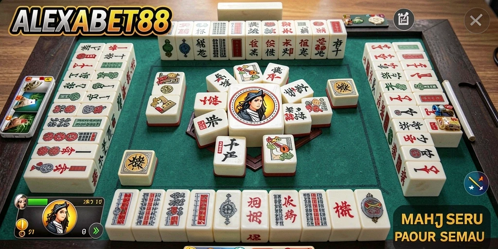 Screenshot ALEXABET88 menampilkan gameplay Mahjong yang seru dan menantang.