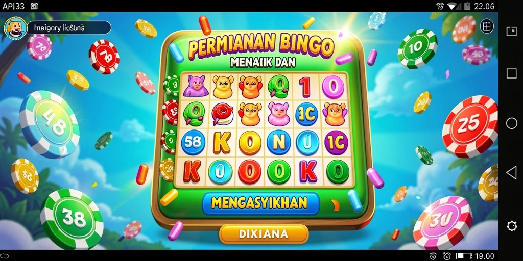 Tangkapan layar utama API33 menampilkan gameplay Bingo yang seru dan mengasyikkan.