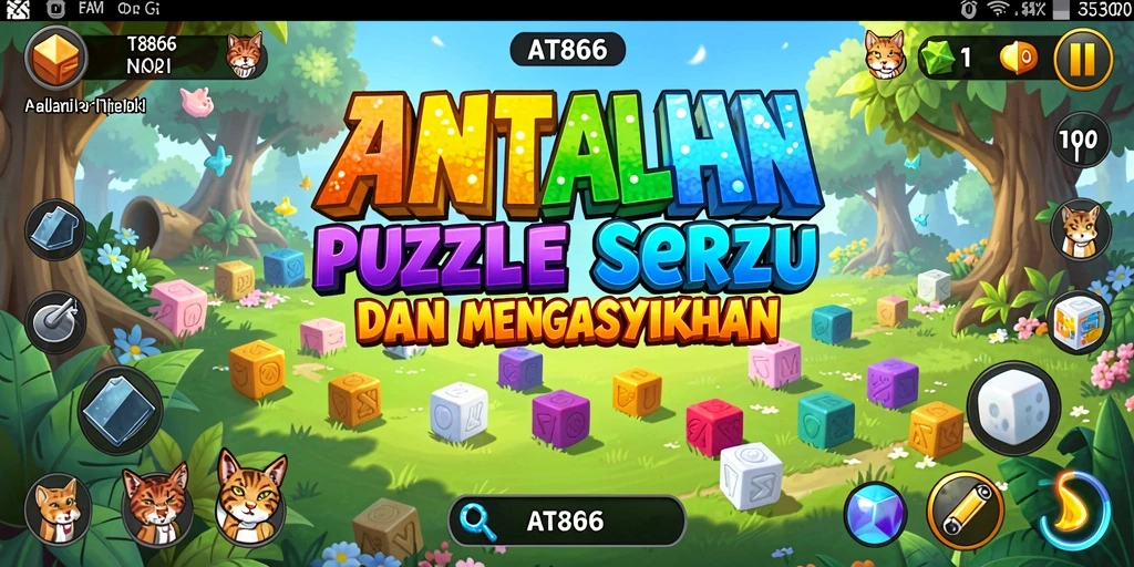 Screenshot AT866 menampilkan gameplay Puzzle yang seru dan menantang.