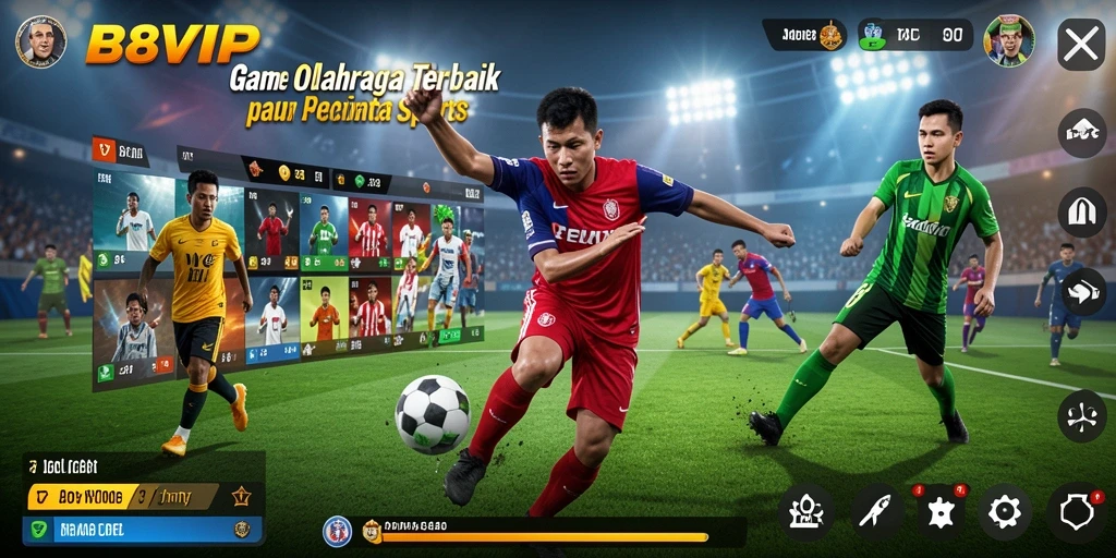 Screenshot menampilkan pengalaman bermain olahraga yang mengasyikkan di B8VIP.