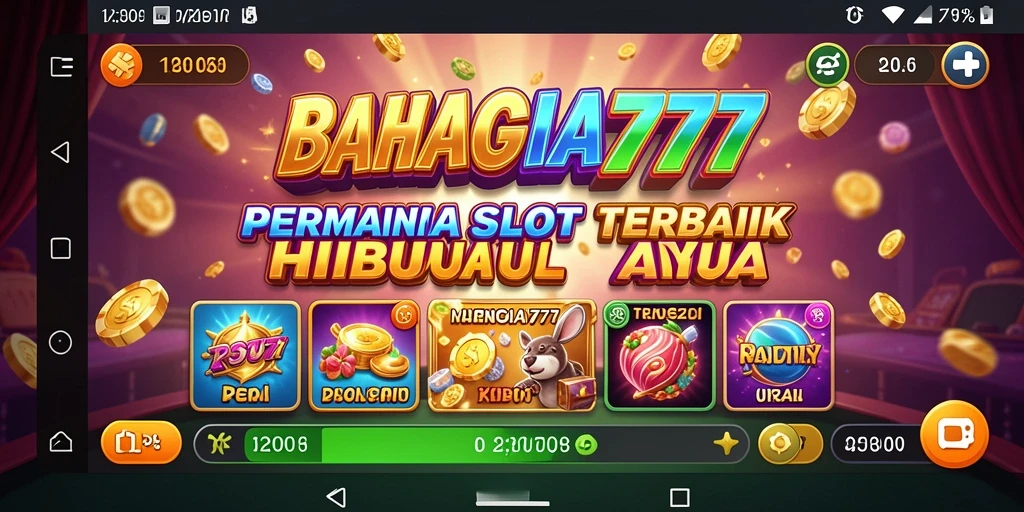 Tampilan gameplay BAHAGIA777 dengan slot yang menarik dan grafis memukau.