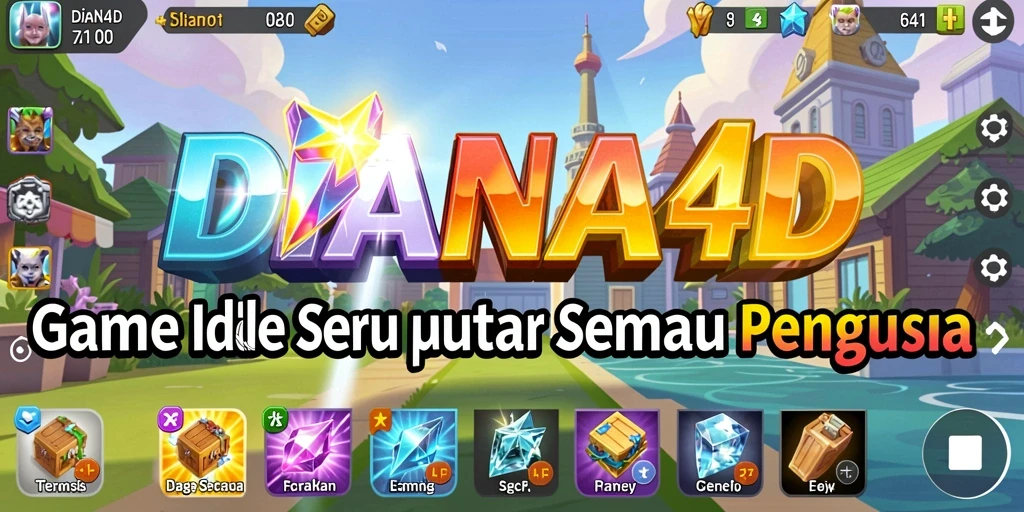 Screenshot gameplay <strong>DIANA4D</strong> menunjukkan aksi karakter dalam menjalankan misi Idle.