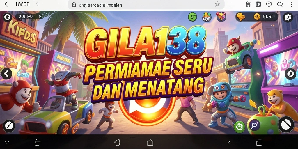Screenshot gameplay GILA138 menampilkan aksi seru dan tantangan Arcade.