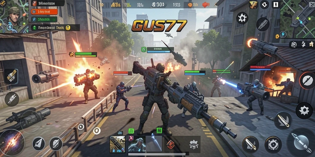 Screenshot GUS77 dengan tampilan gameplay yang menegangkan dan strategis.
