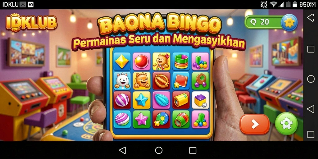 Screenshot gameplay IDKLUB menampilkan suasana permainan Bingo yang seru.