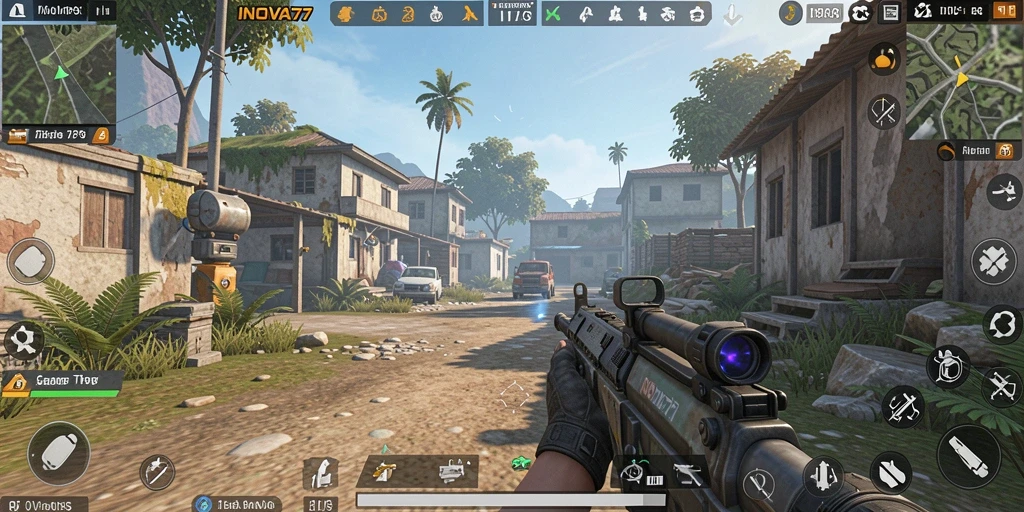 Tampilan mendebarkan dari gameplay TPS di INOVA77.