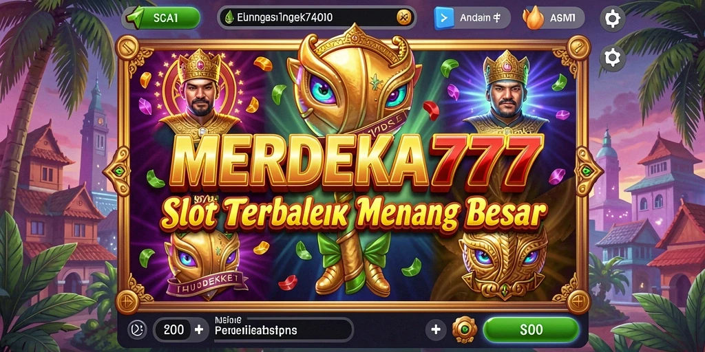 Tampilan gameplay MERDEKA777 yang penuh warna dan menarik.