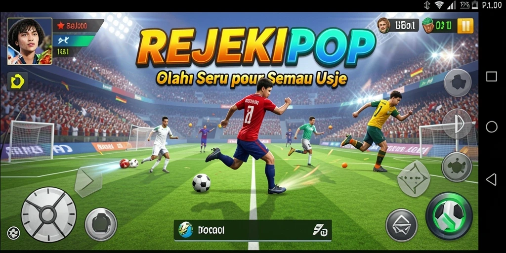 Tampilan menarik dari gameplay REJEKIPOP dalam mode olahraga.