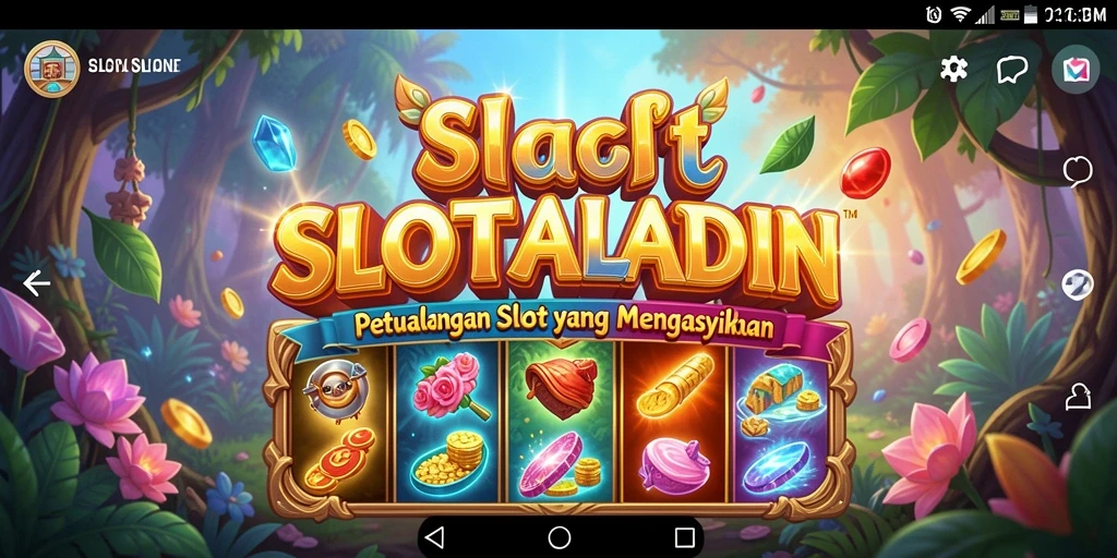 Tangkapan layar menampilkan gameplay seru dalam SLOTALADIN.